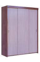 Шкаф для одежды и белья Локо 1650 (ясень шимо тем+ясень шимо светлый)